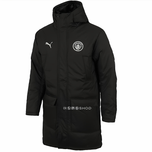 Puma彪马冬季曼城运动训练保暖男女连帽中长款球服棉衣782026-14