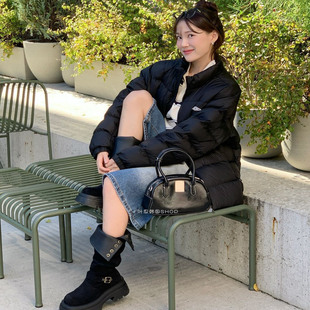 Umbro茵宝韩国2025冬季新款男女立领情侣保暖运动休闲羽绒服外套