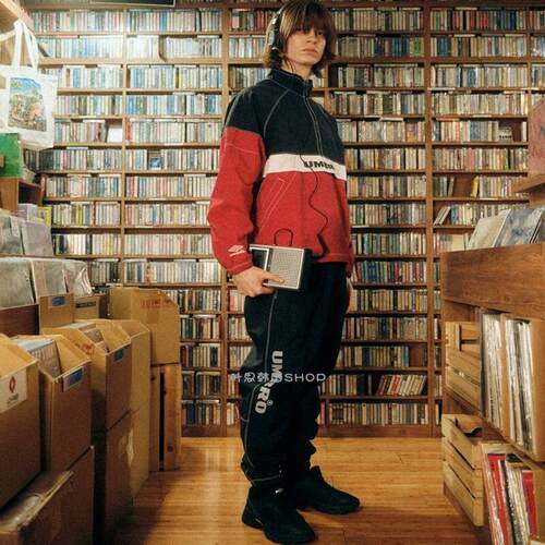 Umbro/茵宝松紧休闲梭织运动长裤