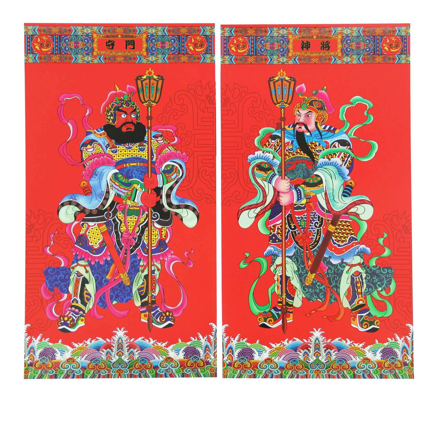 2026马年新年装饰杨柳青守门神将大号双开门神过年贴纸春节福字贴,节庆用品/礼品,门神,淘宝优惠券,粉丝福利购,淘宝优惠卷