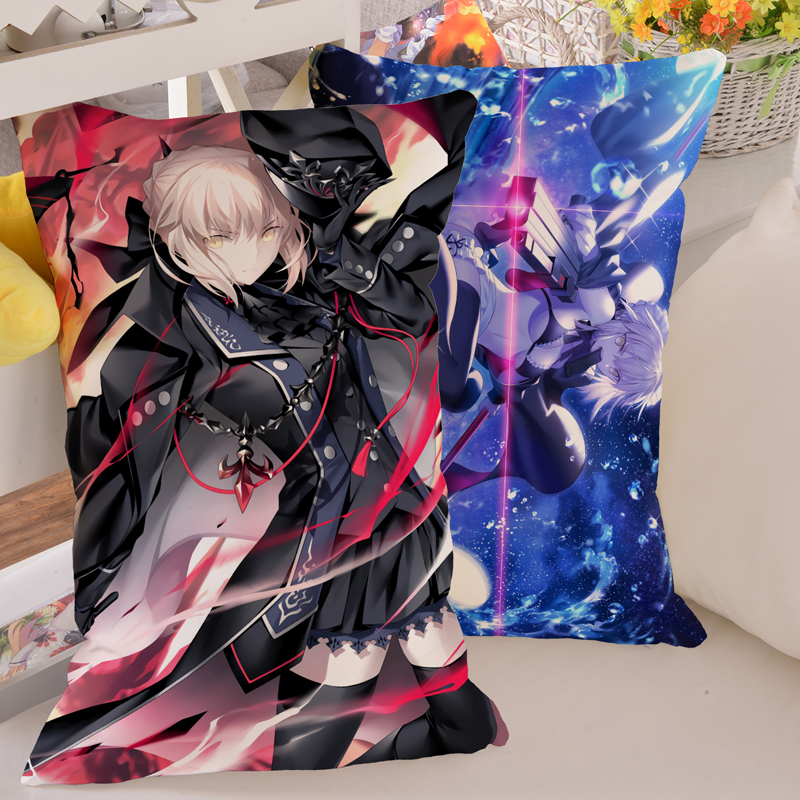 saber抱枕fate吾王动漫靠枕fgo阿尔托莉雅毛绒长枕套周边订做定制