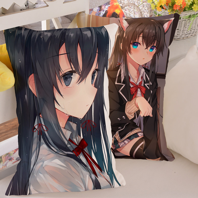 雪之下雪乃抱枕二次元我的青春恋爱物语动漫抱枕靠垫长枕套周边