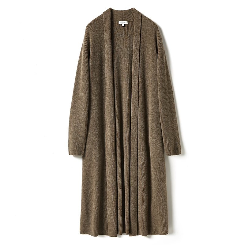 WZK03114 茉莉雅集 R0*W风 KVSS/意大利全羊绒重磅针织长开衫冬女