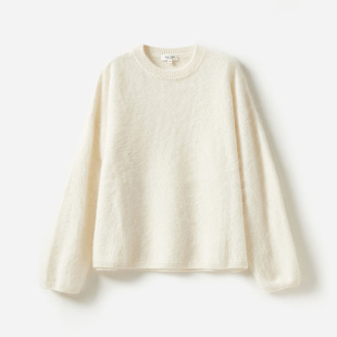 圆领针织套衫 云朵触感KVSS全羊绒拉绒经典 女 茉莉雅集 WZT05258
