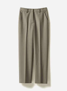 WKZ04224 茉莉雅集 日本料强捻精纺羊毛直筒长裤通勤女