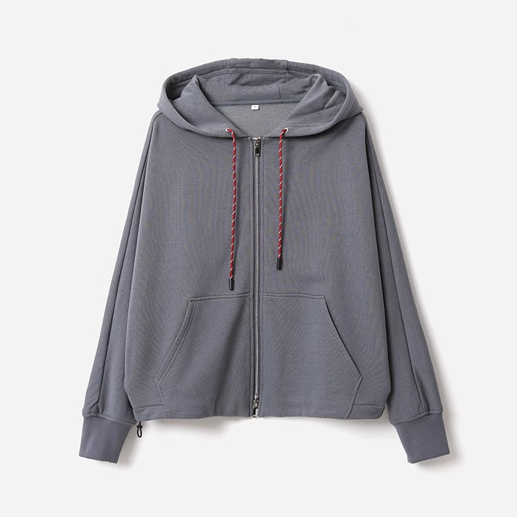 *WWT07310 茉莉雅集 M1U滑爽莱赛尔高支棉连帽卫衣外套