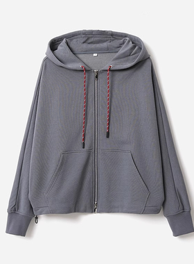 *WWT07310 茉莉雅集 M1U滑爽莱赛尔高支棉连帽卫衣外套