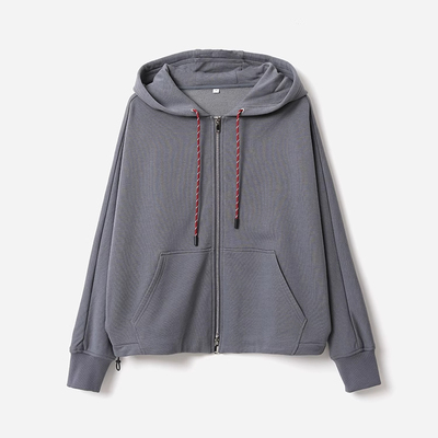 *WWT07310 茉莉雅集 M1U滑爽莱赛尔高支棉连帽卫衣外套