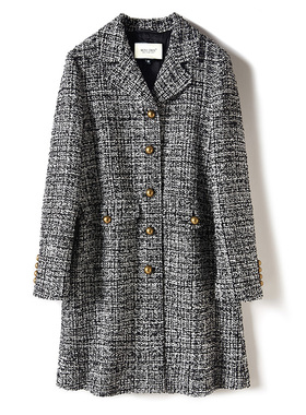 WDY03104 茉莉雅集 奢华G*cc*不一样的银意大利羊毛混纺花呢大衣