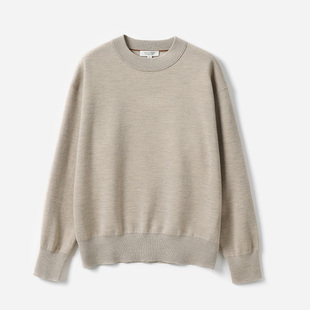 68支全羊绒MMM重磅420G针织套衫 多斯KVSS精纺3 卫衣 WZT07329