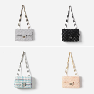 WSP07094 意大利香*风花呢羊皮复古优雅通勤单肩背包