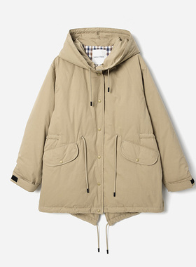 *WYR06139 追光者冲锋衣式可追溯95白鹅绒日本全棉连帽抽绳羽绒服