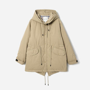 *WYR06139 追光者冲锋衣式可追溯95白鹅绒日本全棉连帽抽绳羽绒服