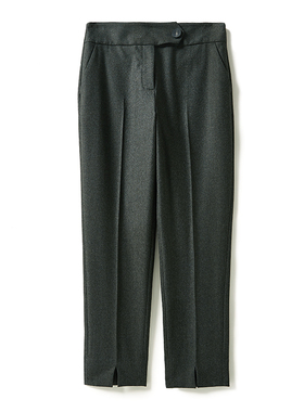 WKZ03498 茉莉雅集 限定墨绿色通勤B备精纺羊毛烟管裤日本料