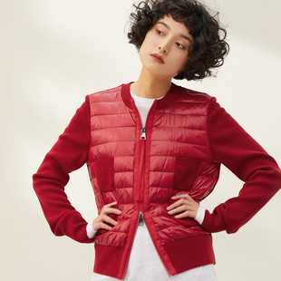 *WYR05048 茉莉雅集 M0ncl*r全羊毛针梭相拼可追溯90白鹅绒羽绒服