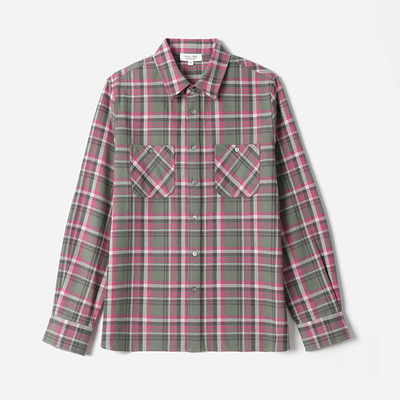 *WCS08176 茉莉雅集 R*L复古苏格兰彩色格纹全棉经典长袖衬衫女