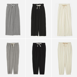 WKZ07005 哈伦裤 茉莉雅集 直筒裤 女 锁温保暖德绒卫裤
