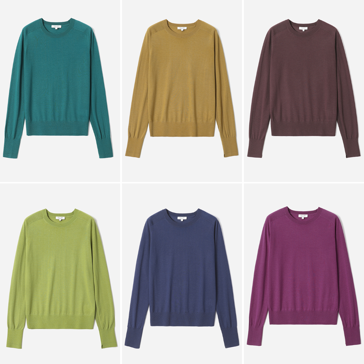 精纺全羊毛缤纷多色入针织套衫