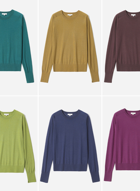 WZT05342 解放双手可机洗精纺全羊毛140s缤纷多色入针织套衫四季