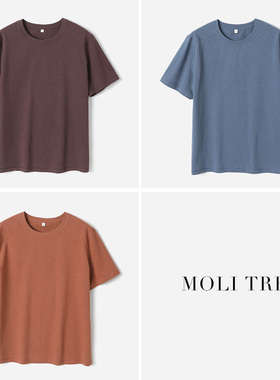 *WTX09014 R0*W  经典百搭圆领汉麻棉干爽舒适短袖T恤春夏女