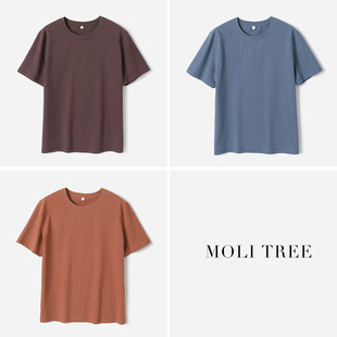 *WTX09014 R0*W  经典百搭圆领汉麻棉干爽舒适短袖T恤春夏女