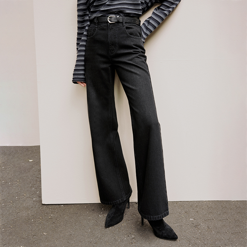 *WKZ05243 茉莉雅集 I*C手缝藏线土耳其全棉ORTA微喇牛仔裤长裤女