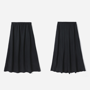 日本进口优雅牛筋腰垂感铜氨斜裁 分割A字半裙 茉莉雅集 WBQ09006