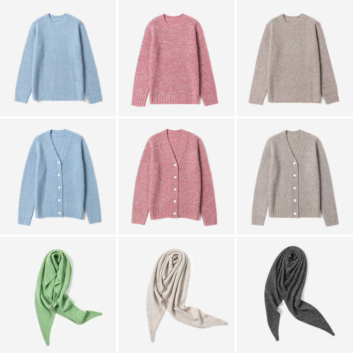 WZT09001 茉莉雅集 I*C丝滑细腻真丝羊绒夹花针织开衫套衫/围巾,女装/女士精品,毛针织衫,淘宝优惠券,粉丝福利购,淘宝优惠卷