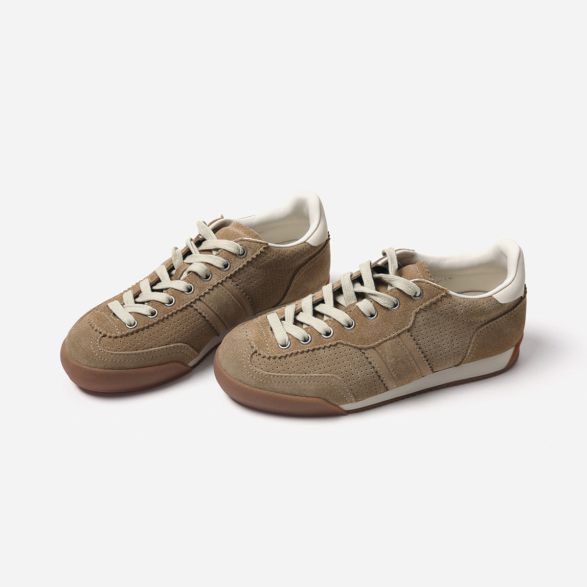 * EY09001  茉莉雅集 R*L复古休闲高丝光牛猄系带舒适轻便运动鞋