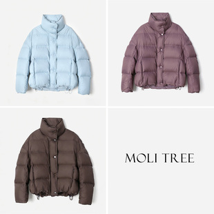 WYR08071 茉莉雅集 云感泡芙轻暖不压身冬季小火炉95白鹅绒羽绒服