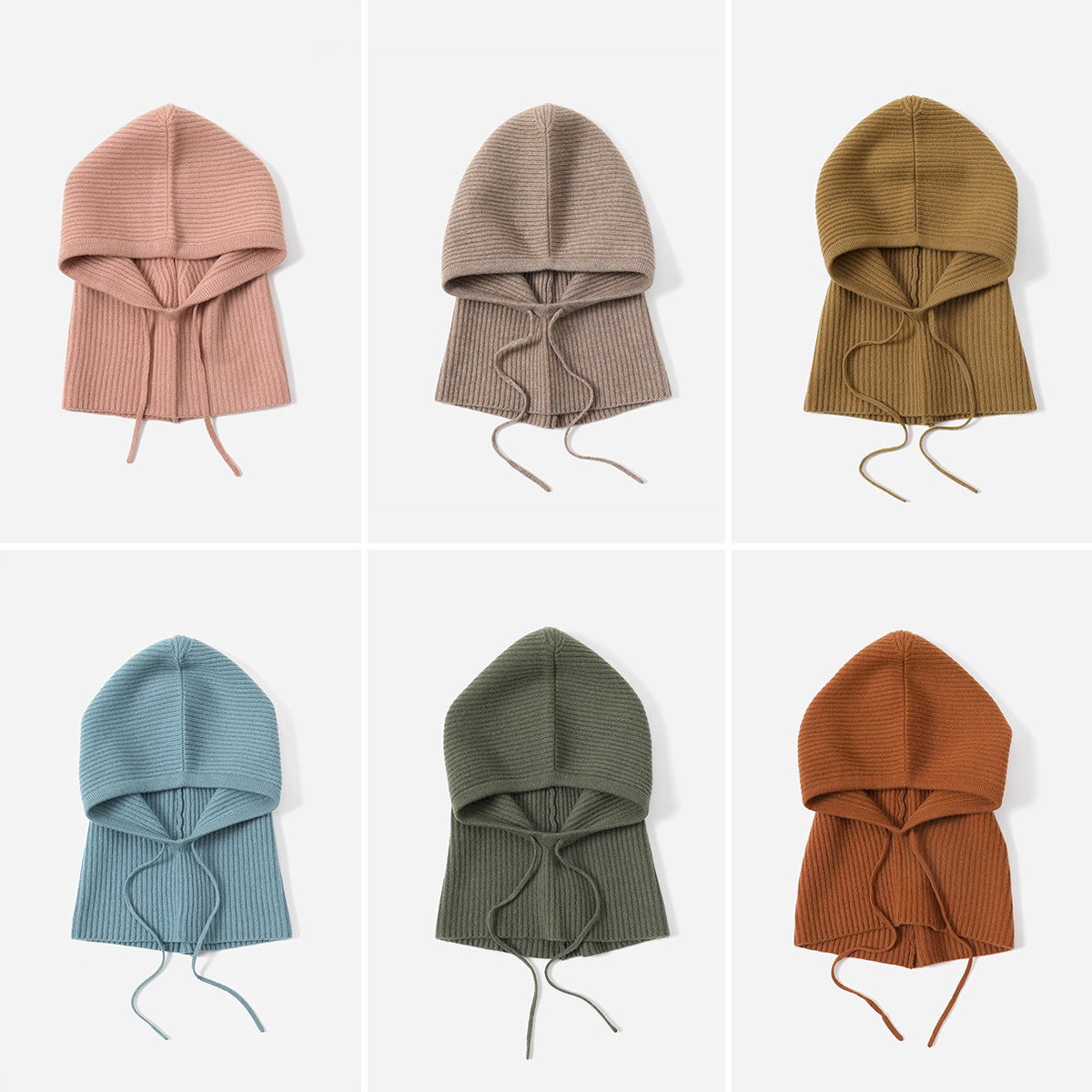 *WSP07178 茉莉雅集 细腻舒适温暖KVSS全羊绒元宝针帽子假领子女