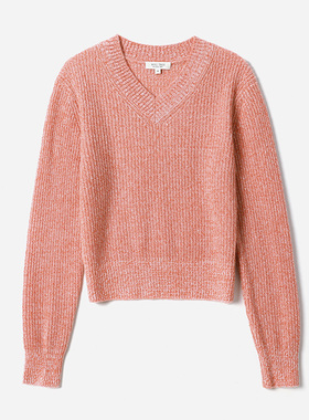 *WZK08163 茉莉雅集【人间蜜桃】I*C并纱KVSS全羊绒针织套衫