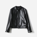 WPY08107 意大利Bonaudo无涂羊皮温润柔软立领皮衣外套 茉莉雅集