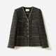 风金箔黑金系列金线编织细闪外套 香 WWT06083 茉莉雅集