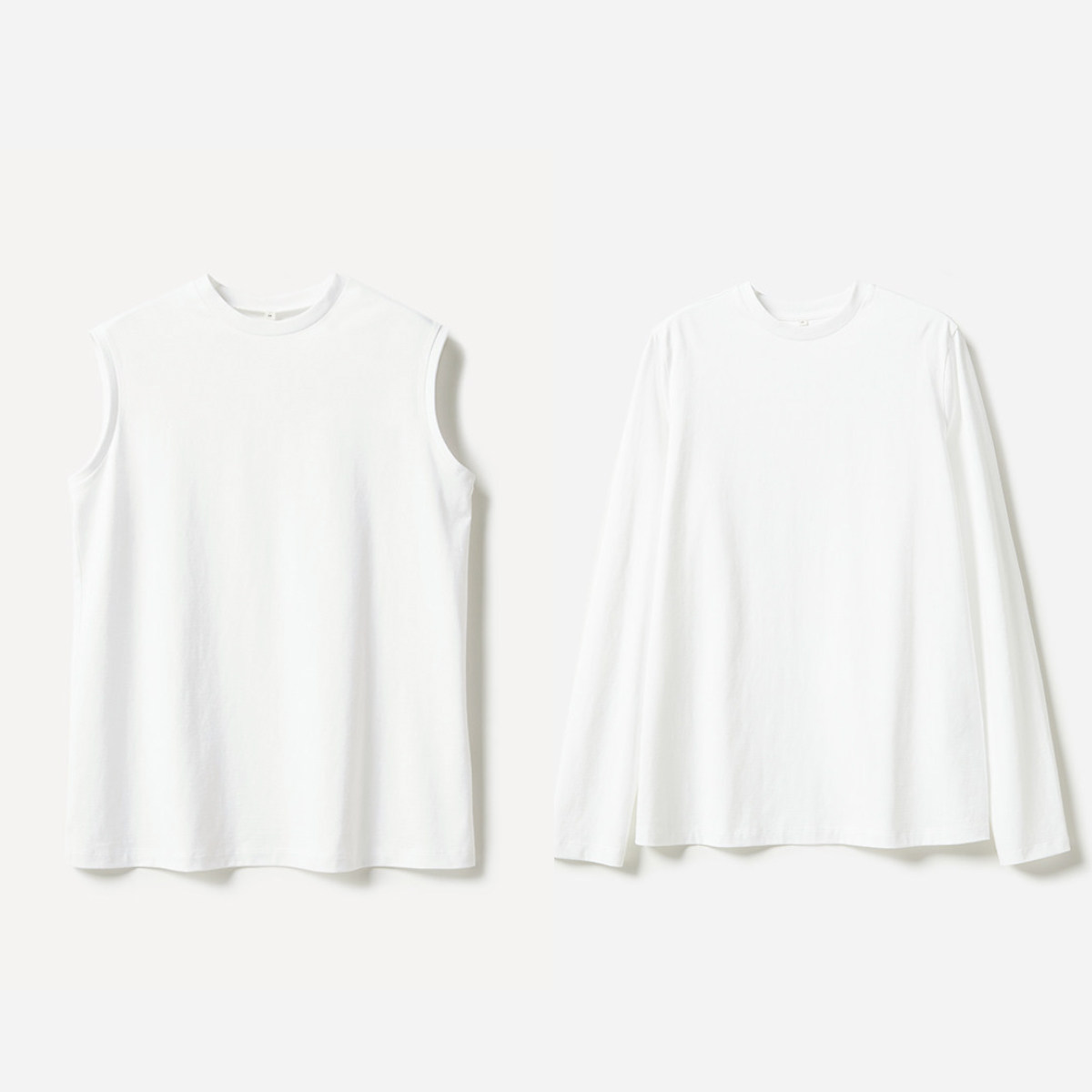 #WTX06167 茉莉雅集 叠穿打底四季经典无袖背心长袖T恤匹马棉全棉