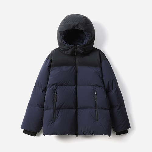 *WYR07013 T*N*F御寒保暖防泼抗皱可追溯95白鹅绒连帽面包羽绒服