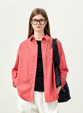 *WCS07001 茉莉雅集 奢牌Fr@nk酵素水洗轻盈骨感全棉经典翻领衬衫