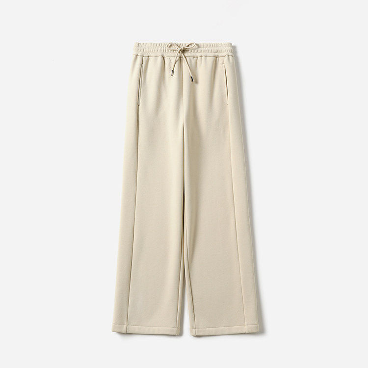 *WKZ08124 茉莉雅集 小火炉加厚加绒保暖松紧腰舒适休闲直筒裤