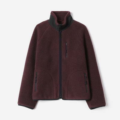 *WWT08274 茉莉雅集I*C复古户外休闲暖阳颗粒绒立领保暖舒适外套