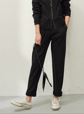 *WKZ06205 茉莉雅集 B*C轻运动针织羊毛珠链卫裤