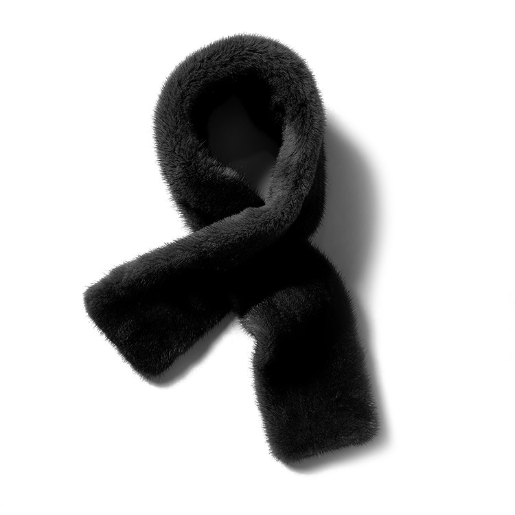 WWJ04034 茉莉雅集 气质升华哥本哈根紫金天鹅绒水貂大M围巾围脖