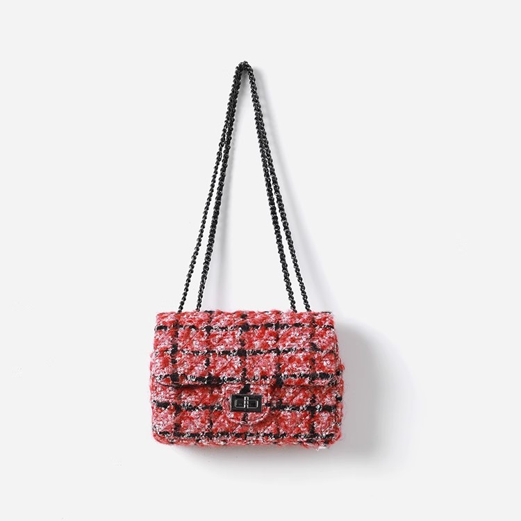 WSP07094 【限量专供】意大利香*风花呢羊皮复古优雅通勤单肩背包