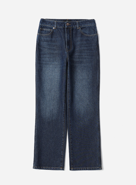 WKZ08067 R0*W经典百搭土耳其BOSSA全棉手缝藏线牛仔小直筒裤