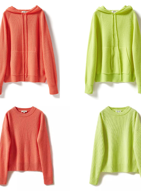 WZT02415  茉莉雅集 Italy L*P荧光彩色全羊绒针织套头衫系列女