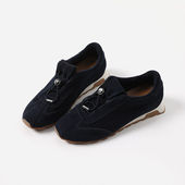 茉莉雅集 T0D S复古休闲高丝光牛猄抽绳德训鞋 ED08042 阿甘鞋