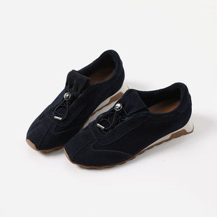 ED08042 茉莉雅集 T0D*S复古休闲高丝光牛猄抽绳德训鞋阿甘鞋