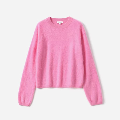 WZT06015 茉莉雅集 KVSS全羊绒拉绒经典圆领针织套衫毛衣女