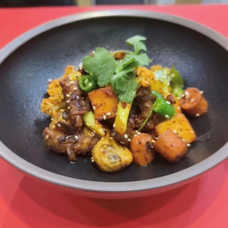 鸿昶植食记麻辣香香锅285g纯素预制菜人造肉营养素食加热即食食品