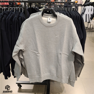 Lab 010 刺绣秋冬款 DX1362 063 重磅加绒保暖宽松圆领卫衣 NIKE