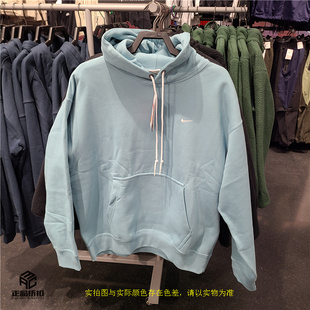 NIKE LAB SOLO 小勾刺绣重磅加绒加厚秋冬保暖连帽卫衣DX1355-464